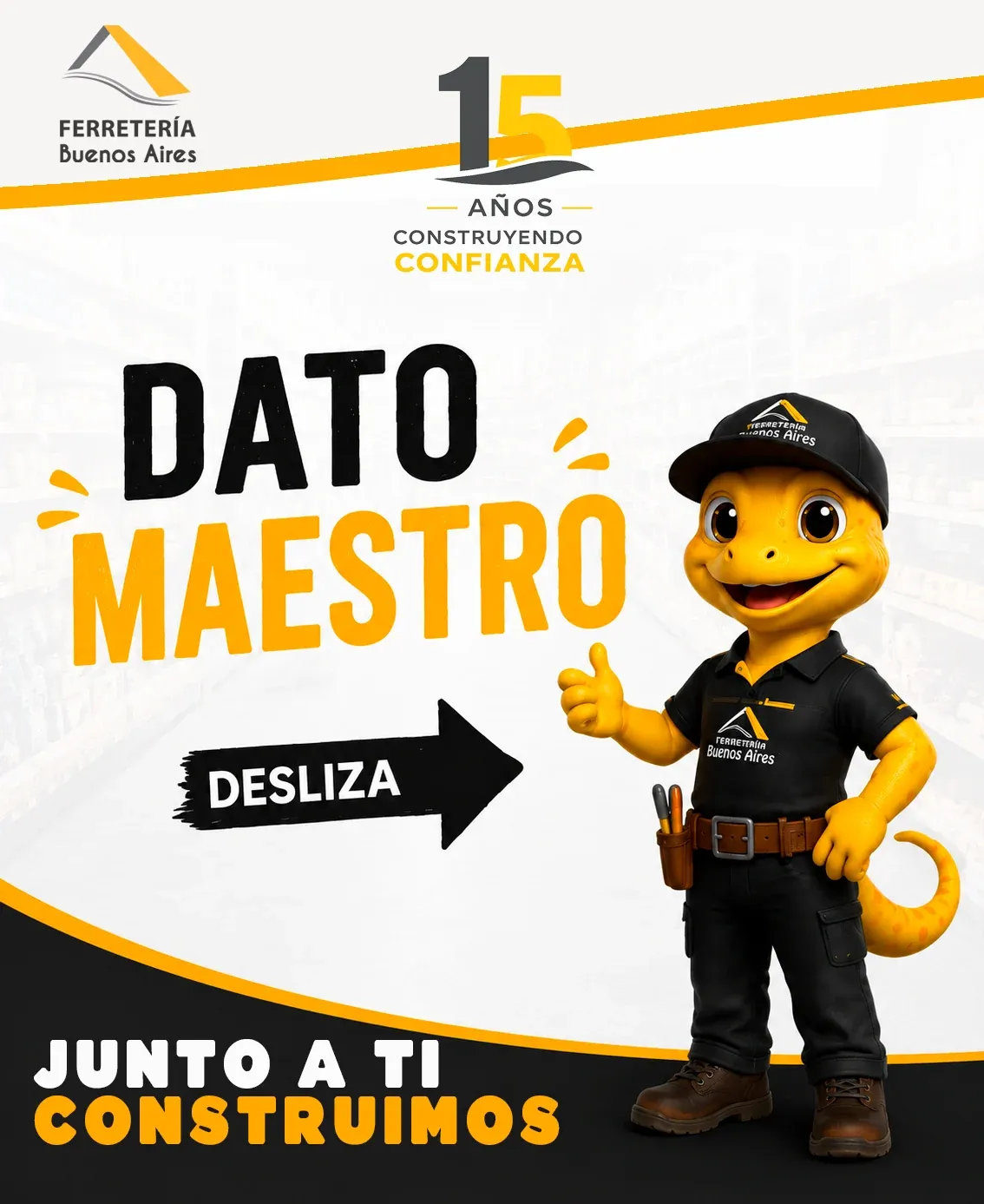 Lámina 1: portada del Dato Maestro con Juanito invitando a deslizar